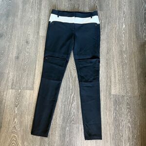 Tibi City Colorblock Pants Size 0 Panel Pockets Zip Hem Sophisticated Mobwife